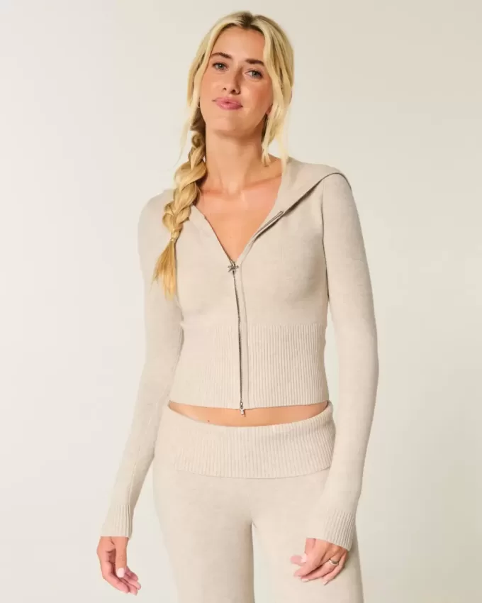 Gilly Hicks Zip-Up Sweater Hoodie Gilly Hicks Zip-Up Sweater Hoodie