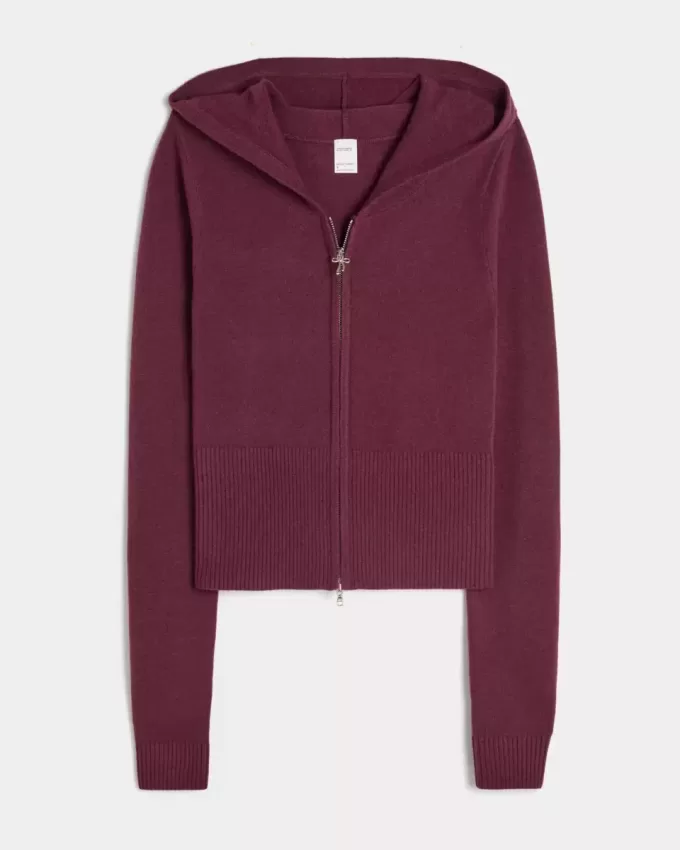 Gilly Hicks Zip-Up Sweater Hoodie Gilly Hicks Zip-Up Sweater Hoodie