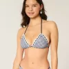 Halter Triangle Bikinitopp i virkad stil