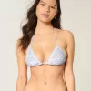 Halter Triangle Bikinitopp i virkad stil