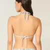 Halter Triangle Bikinitopp i virkad stil