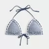 Halter Triangle Bikinitopp i virkad stil