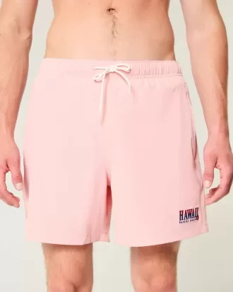 Hawaii Grafiska mid-lår volley badbyxor