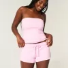 Heart Graphic Fleece Mini Shorts Heart Graphic Fleece Mini Shorts