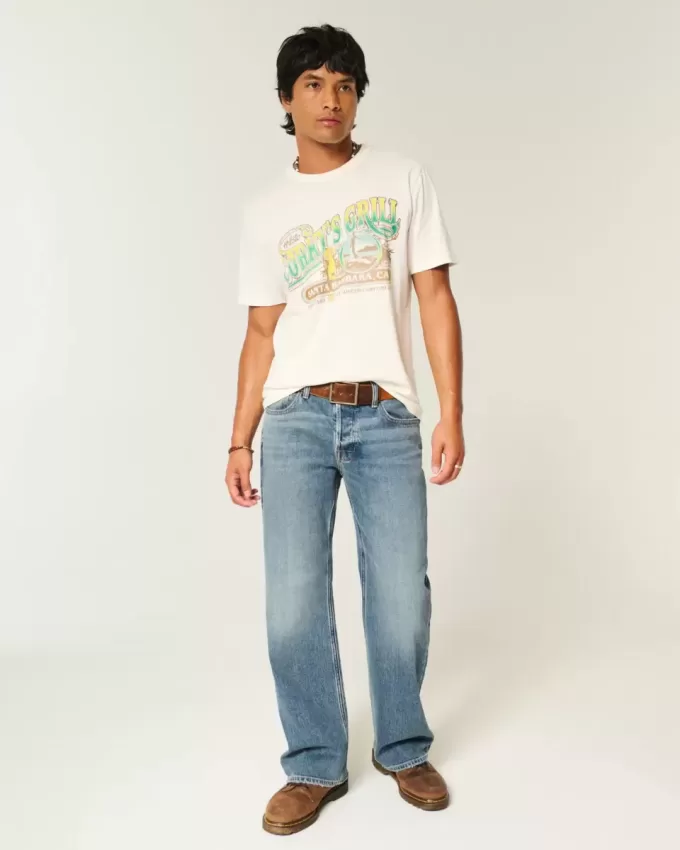 Hermosa Medium Wash Relaxed Bootcut Jeans Hermosa Medium Wash Relaxed Bootcut Jeans
