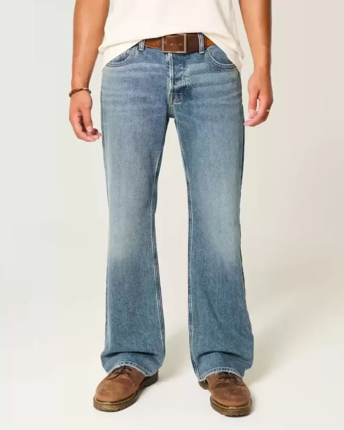 Hermosa Medium Wash Relaxed Bootcut Jeans Hermosa Medium Wash Relaxed Bootcut Jeans