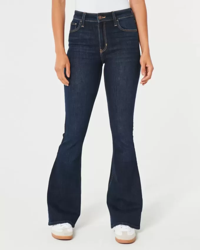 High-Rise Dark Wash Flare Jeans High-Rise Dark Wash Flare Jeans