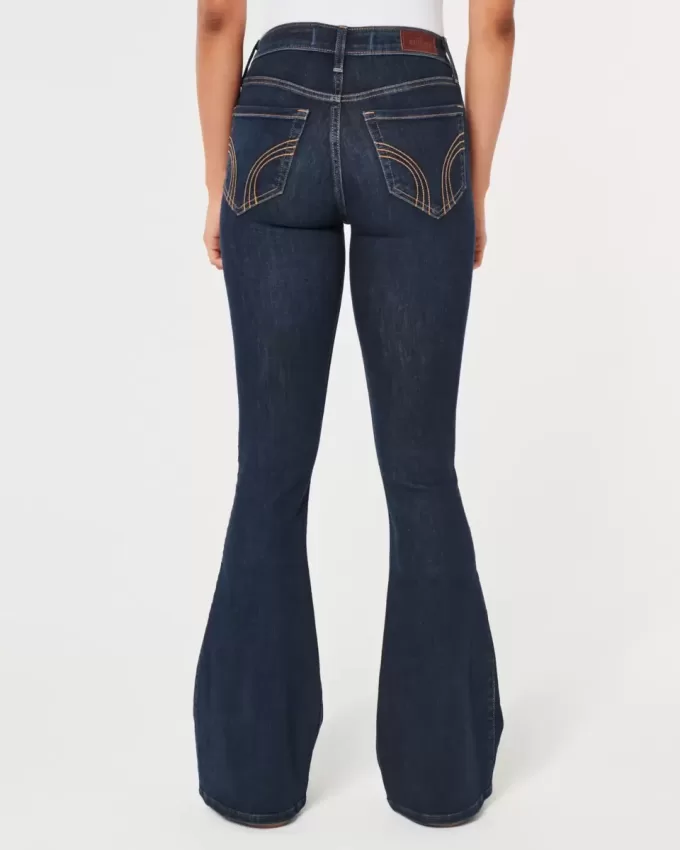 High-Rise Dark Wash Flare Jeans High-Rise Dark Wash Flare Jeans