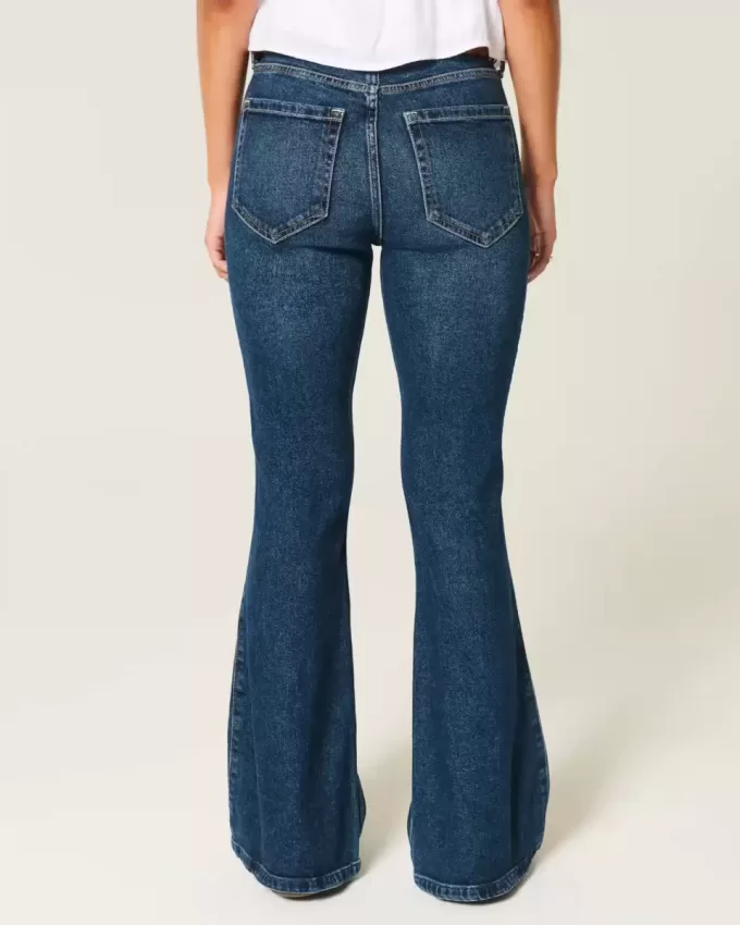 High-Rise Dark Wash Flare Jeans High-Rise Dark Wash Flare Jeans