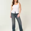 High-Rise Dark Wash Straight Jeans High-Rise Dark Wash Straight Jeans