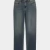 High-Rise Dark Wash Straight Jeans High-Rise Dark Wash Straight Jeans