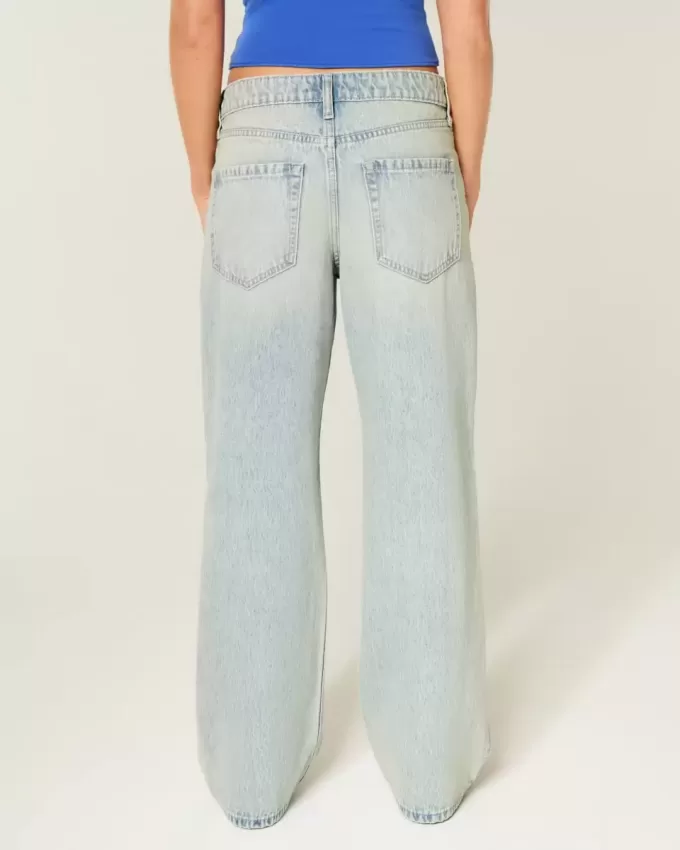 High-Rise Distressed Light Wash Baggy Jeans High-Rise Distressed Light Wash Baggy Jeans