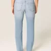 High-Rise Distressed Light Wash Straight Jeans High-Rise Distressed Light Wash Straight Jeans