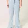 High-Rise Light Wash Heart Broderade Flare Jeans High-Rise Light Wash Heart Broderade Flare Jeans
