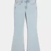 High-Rise Light Wash Heart Broderade Flare Jeans High-Rise Light Wash Heart Broderade Flare Jeans