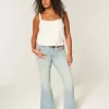 High-Rise Light Wash Star Pocket Flare Jeans High-Rise Light Wash Star Pocket Flare Jeans
