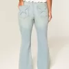 High-Rise Light Wash Star Pocket Flare Jeans High-Rise Light Wash Star Pocket Flare Jeans