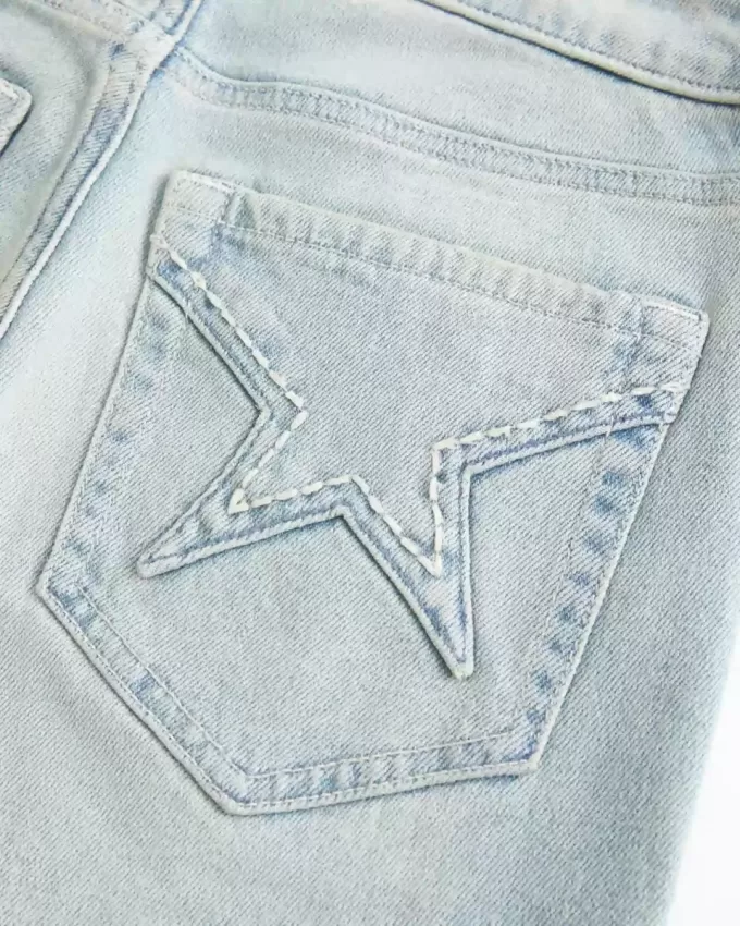 High-Rise Light Wash Star Pocket Flare Jeans High-Rise Light Wash Star Pocket Flare Jeans