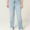 High-Rise Light Wash Straight Jeans High-Rise Light Wash Straight Jeans