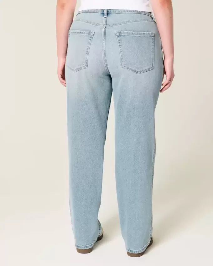 High-Rise Light Wash Straight Jeans High-Rise Light Wash Straight Jeans