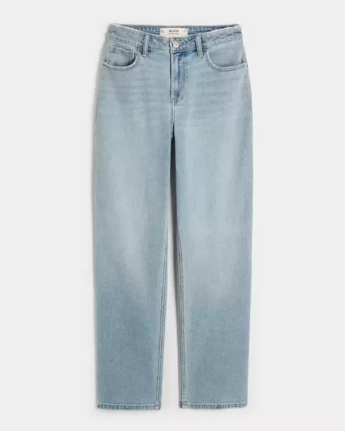 High-Rise Light Wash Straight Jeans High-Rise Light Wash Straight Jeans