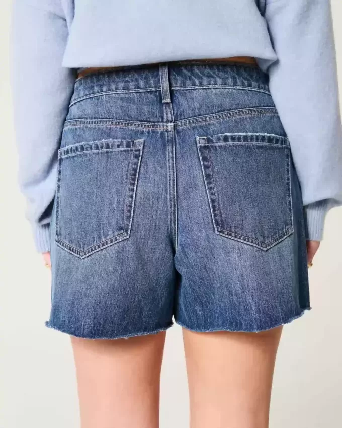 High-Rise Medium Dark Wash Relaxed denimshorts 5″ High-Rise Medium Dark Wash Relaxed denimshorts 5″