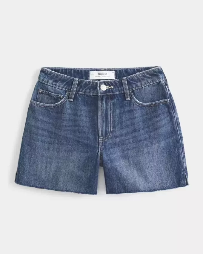High-Rise Medium Dark Wash Relaxed denimshorts 5″ High-Rise Medium Dark Wash Relaxed denimshorts 5″