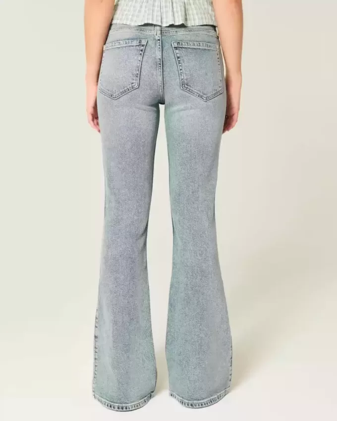 High-Rise Medium Wash Flare Jeans High-Rise Medium Wash Flare Jeans