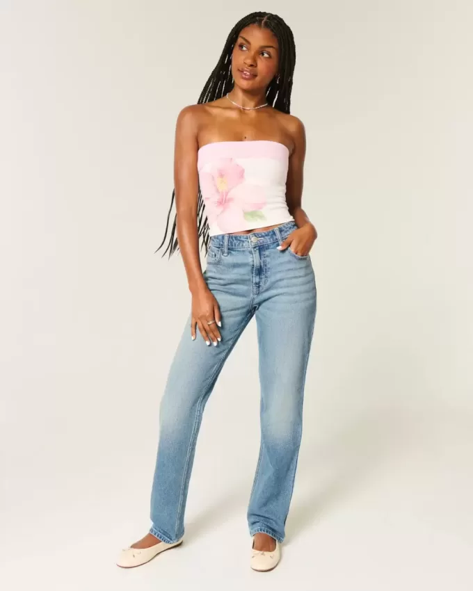 High-Rise Medium Wash Straight Jean High-Rise Medium Wash Straight Jean