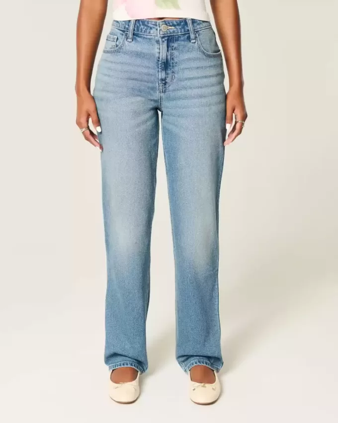 High-Rise Medium Wash Straight Jean High-Rise Medium Wash Straight Jean