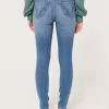 High-Rise Medium Wash Super Skinny Jeans