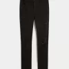 High-Rise Ripped Black Super Skinny Jeans