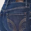 High-Rise Ripped Dark Wash Flare Jeans High-Rise Ripped Dark Wash Flare Jeans