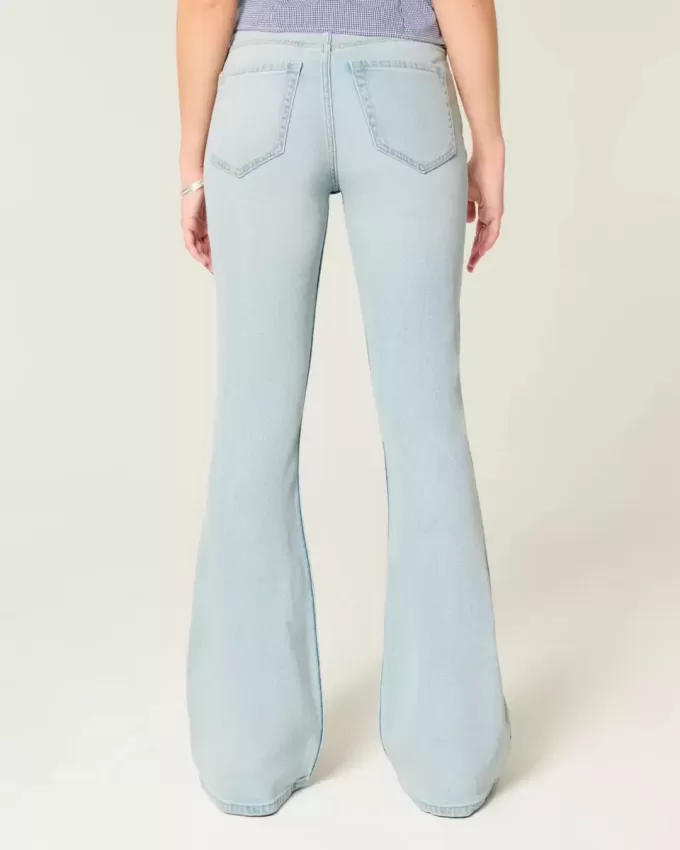 High-Rise Ripped Light Wash Flare Jeans High-Rise Ripped Light Wash Flare Jeans