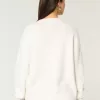 Hollister Comfy Cloud American Flag Graphic Crew-tröja
