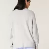 Hollister Comfy Cloud Bunny Graphic Crew tröja