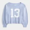 Hollister Comfy Cloud Easy Off-the-Soulder Number Graphic Sweater