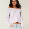 Hollister Comfy Cloud Foldover Off-the-Soulder tröja