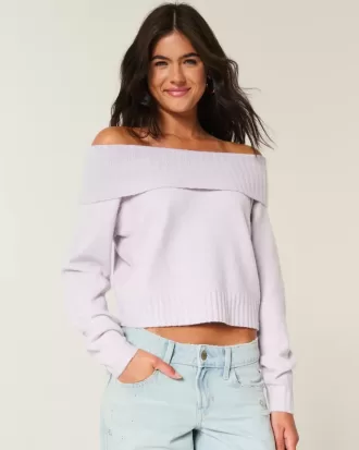 Hollister Comfy Cloud Foldover Off-the-Soulder tröja