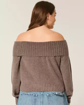 Hollister Comfy Cloud Foldover Off-the-Soulder tröja