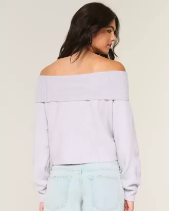Hollister Comfy Cloud Foldover Off-the-Soulder tröja