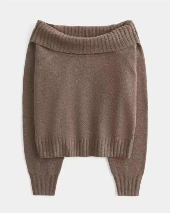 Hollister Comfy Cloud Foldover Off-the-Soulder tröja