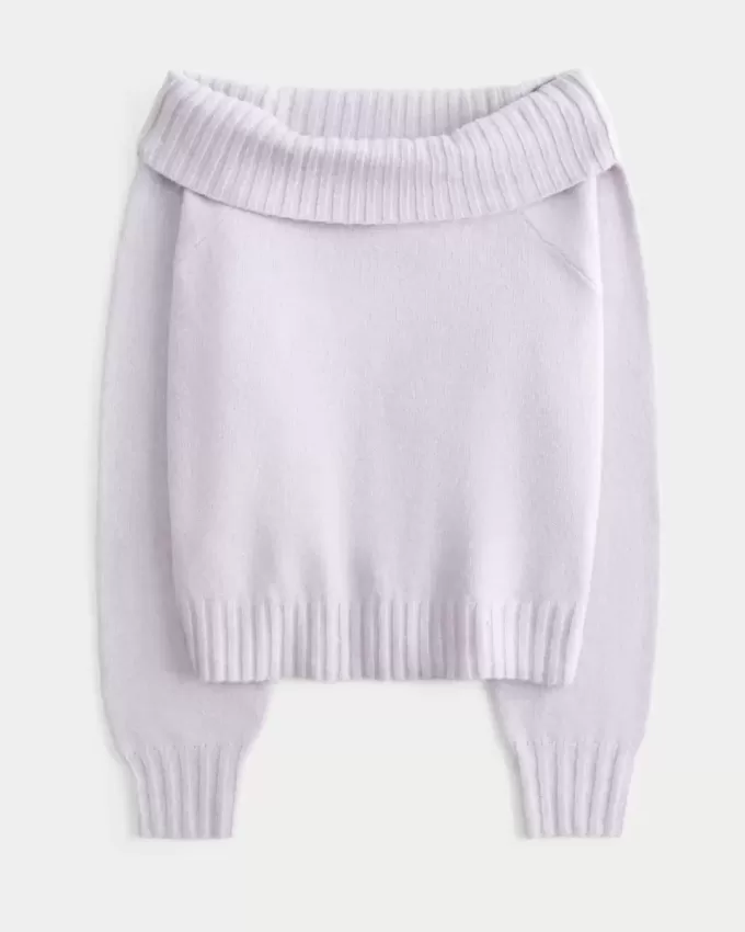Hollister Comfy Cloud Foldover Off-the-Soulder tröja