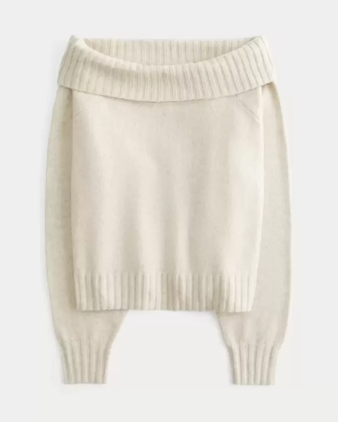 Hollister Comfy Cloud Foldover Off-the-Soulder tröja