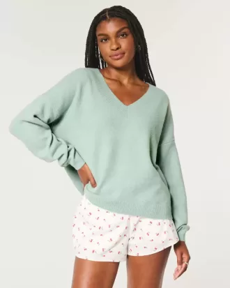 Hollister Comfy Cloud Oversized V-ringad tröja