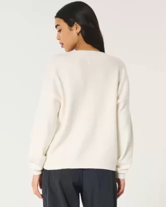 Hollister Comfy Cloud Oversized V-ringad tröja