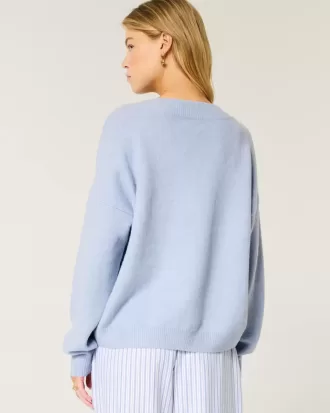 Hollister Comfy Cloud Oversized V-ringad tröja Hollister Comfy Cloud Oversized V-ringad tröja