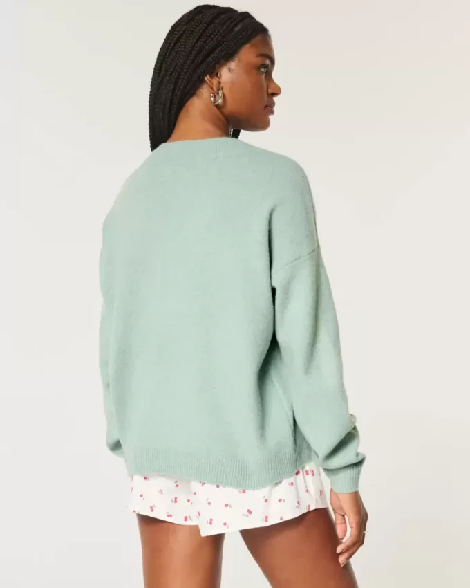 Hollister Comfy Cloud Oversized V-ringad tröja