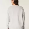 Hollister Comfy Cloud Puppy Graphic Crew tröja