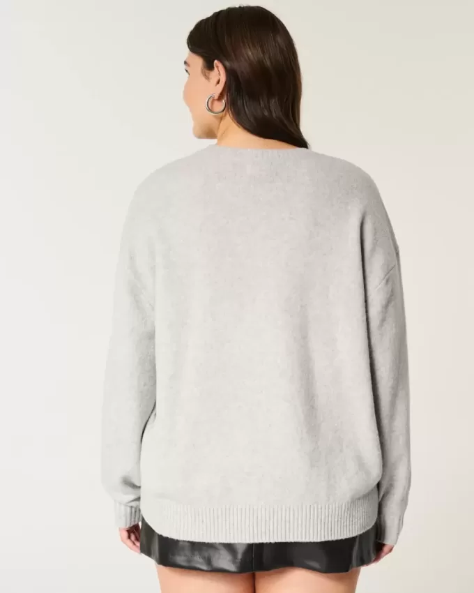 Hollister Comfy Cloud Puppy Graphic Crew tröja